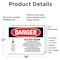 Signmission Battery Room Authorized Personnel Only Danger Sign, Vinyl Decal, 18in W x 12in L, 2PK OS-2PACK-DS-D-1218-L-1842 - alternate 2
